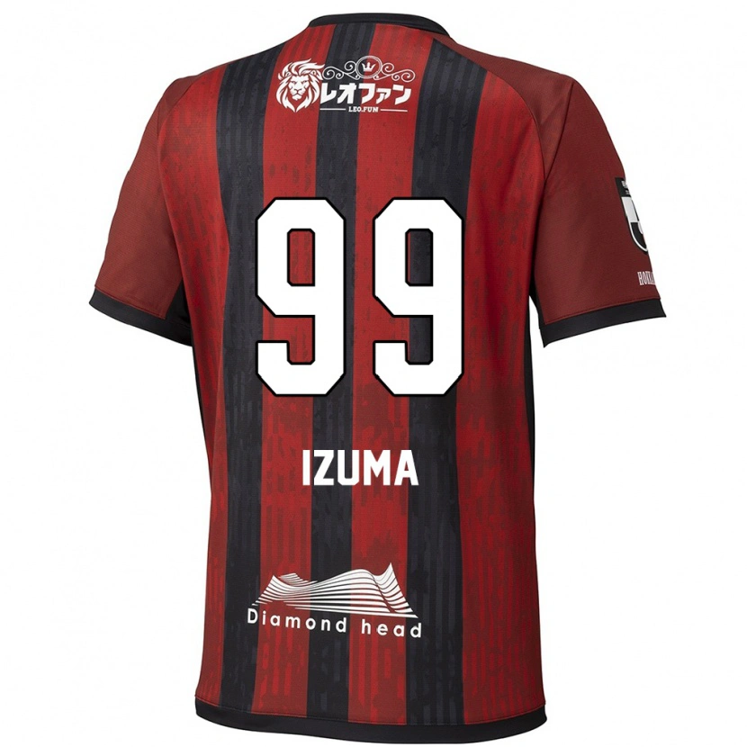 Danxen Donna Maglia Shido Izuma #99 Rosso Nero Kit Gara Home 2025/26 Maglietta