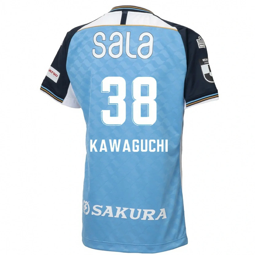 Danxen Donna Maglia Naoki Kawaguchi #38 Azzurro Cielo Nero Kit Gara Home 2025/26 Maglietta