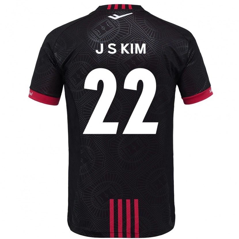 Danxen Donna Maglia Jin-Su Kim #22 Nero Rosso Kit Gara Home 2025/26 Maglietta