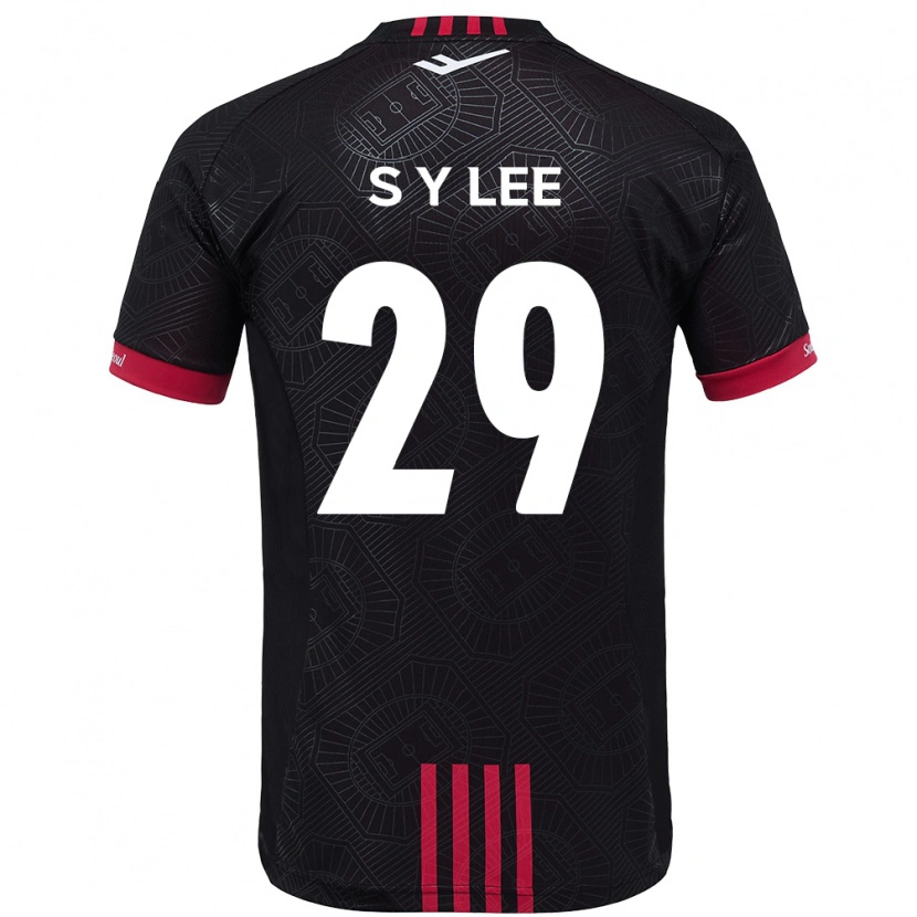 Danxen Donna Maglia Seong-Yun Lee #29 Nero Rosso Kit Gara Home 2025/26 Maglietta