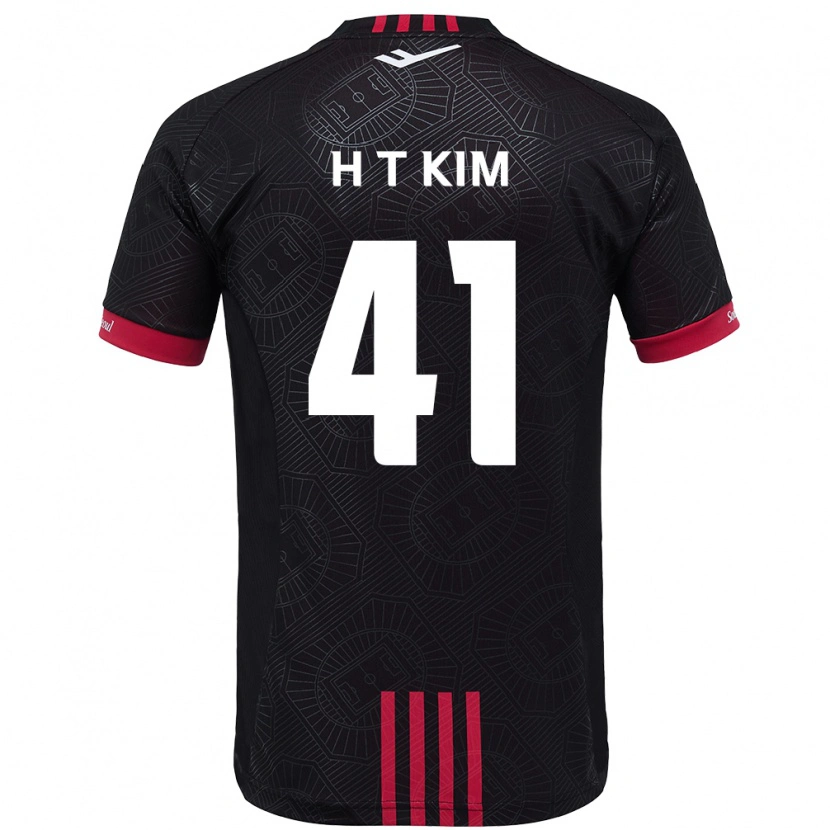 Danxen Donna Maglia Tae-Ho Kim #41 Nero Rosso Kit Gara Home 2025/26 Maglietta