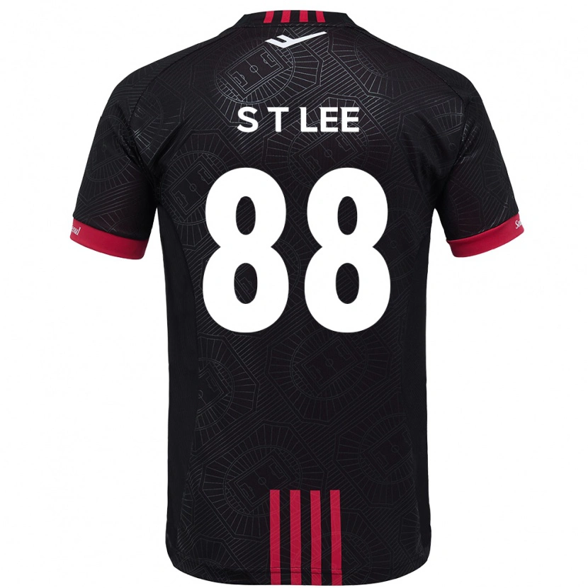 Danxen Donna Maglia Tae-Seok Lee #88 Nero Rosso Kit Gara Home 2025/26 Maglietta