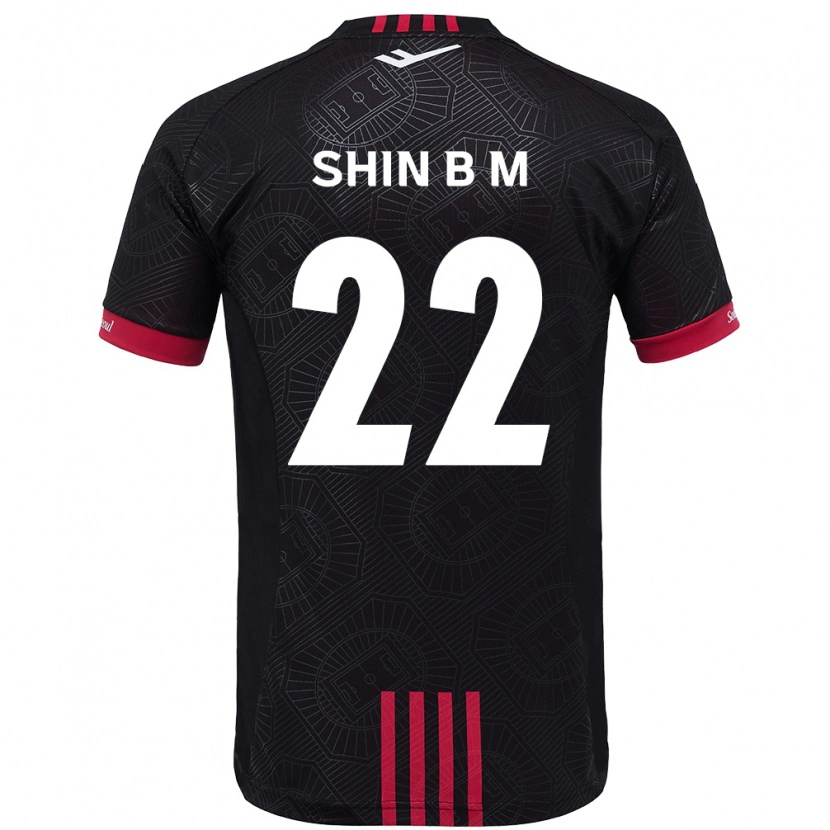 Danxen Donna Maglia Shin Bo-Mi #22 Nero Rosso Kit Gara Home 2025/26 Maglietta