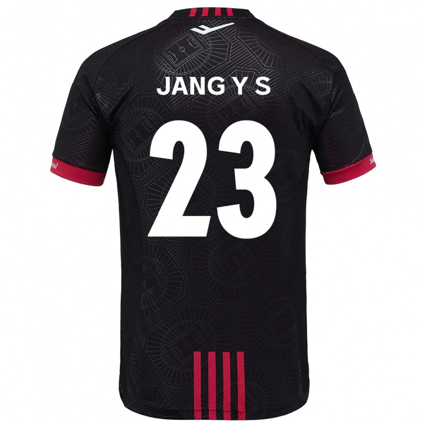Danxen Donna Maglia Jang Yoon-Seo #23 Nero Rosso Kit Gara Home 2025/26 Maglietta