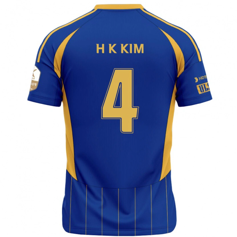 Danxen Donna Maglia Kee-Hee Kim #4 Blu Royal Giallo Kit Gara Home 2025/26 Maglietta