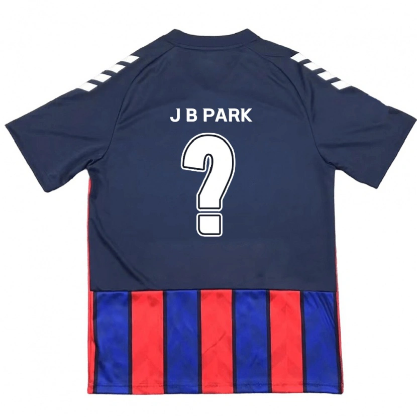 Danxen Donna Maglia Bae-Jong Park #0 Blu Royal Rosso Kit Gara Home 2025/26 Maglietta