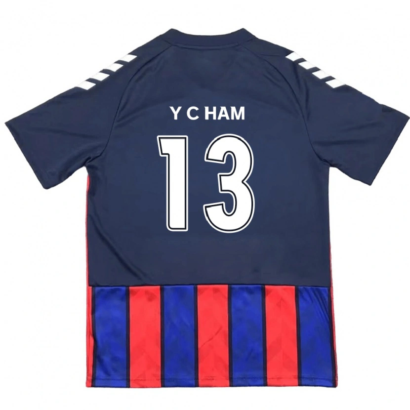 Danxen Donna Maglia Young-Chan Ham #13 Blu Royal Rosso Kit Gara Home 2025/26 Maglietta