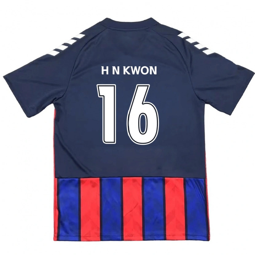 Danxen Donna Maglia Nam-Hoon Kwon #16 Blu Royal Rosso Kit Gara Home 2025/26 Maglietta