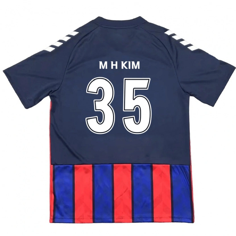 Danxen Donna Maglia Hyeon-Min Kim #35 Blu Royal Rosso Kit Gara Home 2025/26 Maglietta