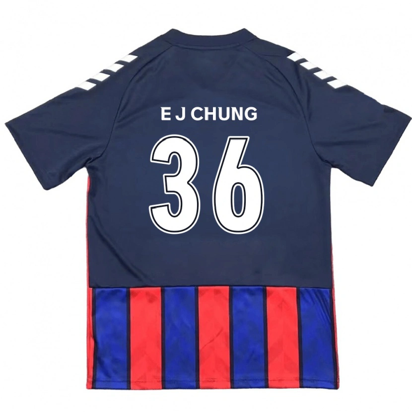 Danxen Donna Maglia Joshua Eui-Jin Chung #36 Blu Royal Rosso Kit Gara Home 2025/26 Maglietta
