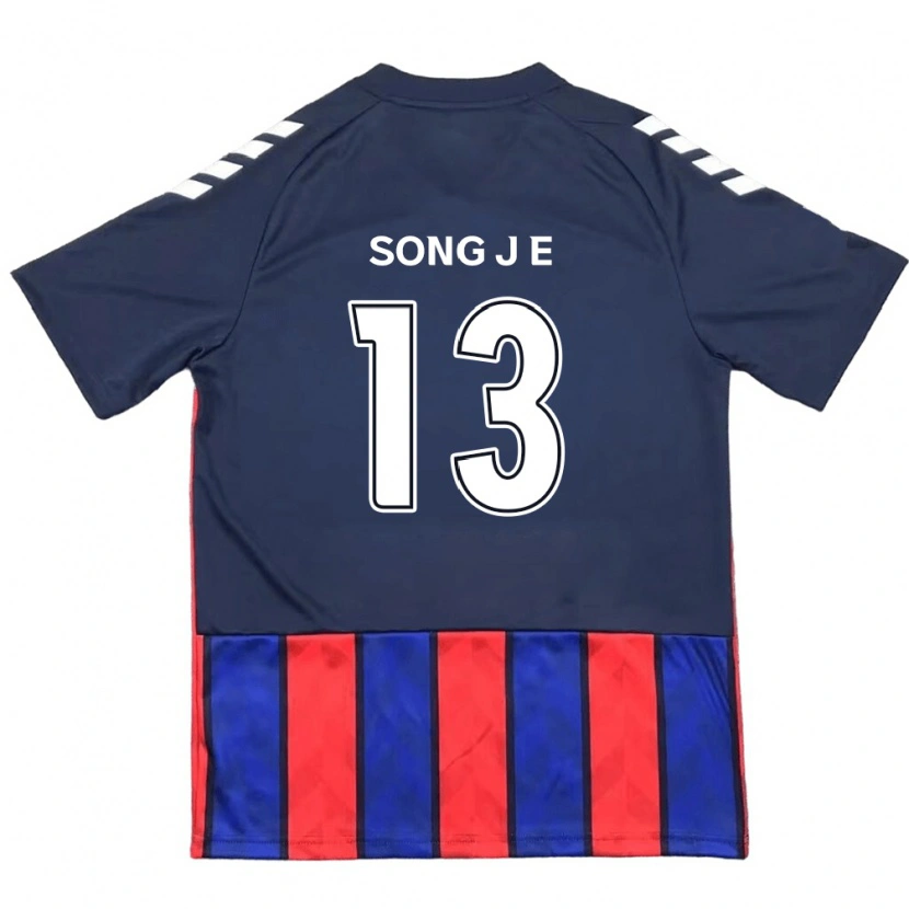 Danxen Donna Maglia Song Jae-Eun #13 Blu Royal Rosso Kit Gara Home 2025/26 Maglietta