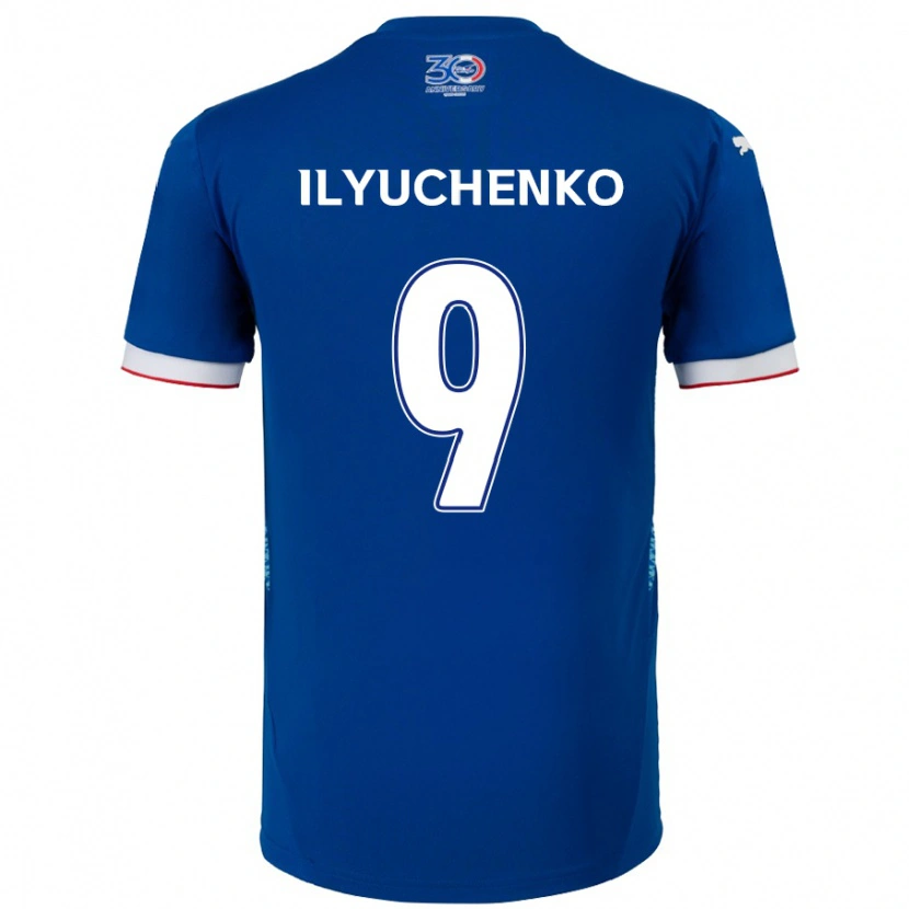 Danxen Donna Maglia Stanislav Ilyuchenko #9 Blu Royal Bianco Kit Gara Home 2025/26 Maglietta