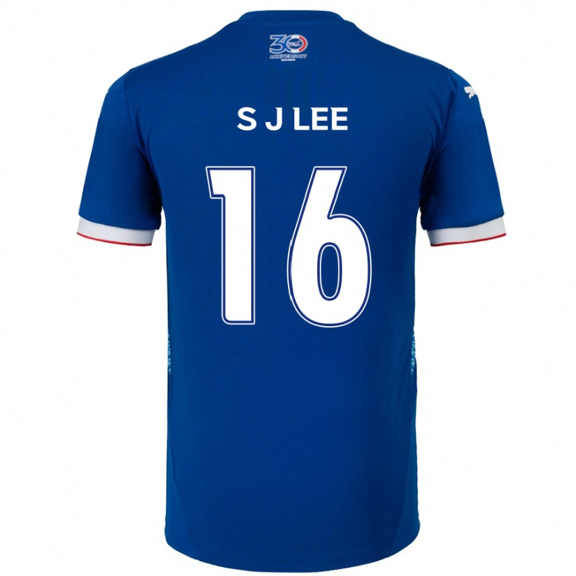 Danxen Donna Maglia Jong-Sung Lee #16 Blu Royal Bianco Kit Gara Home 2025/26 Maglietta