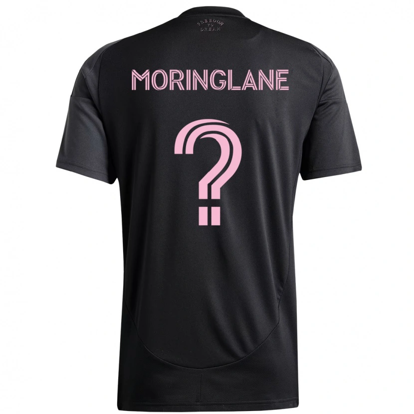 Danxen Donna Maglia Luis Moringlane #0 Nero Rosa Kit Gara Away 2025/26 Maglietta