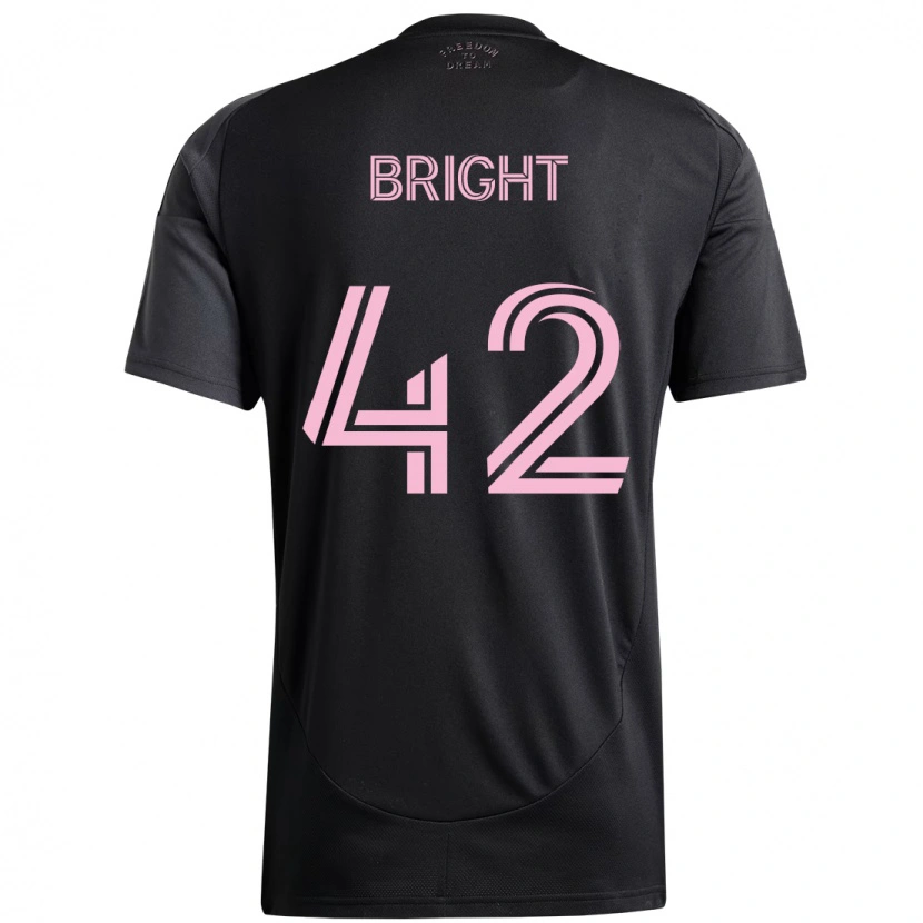 Danxen Donna Maglia Yannick Bright #42 Nero Rosa Kit Gara Away 2025/26 Maglietta