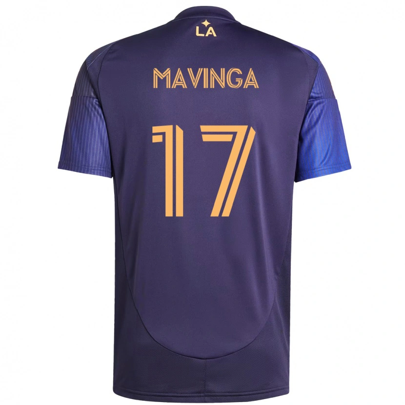 Danxen Donna Maglia Chris Mavinga #17 Viola Blu Kit Gara Away 2025/26 Maglietta