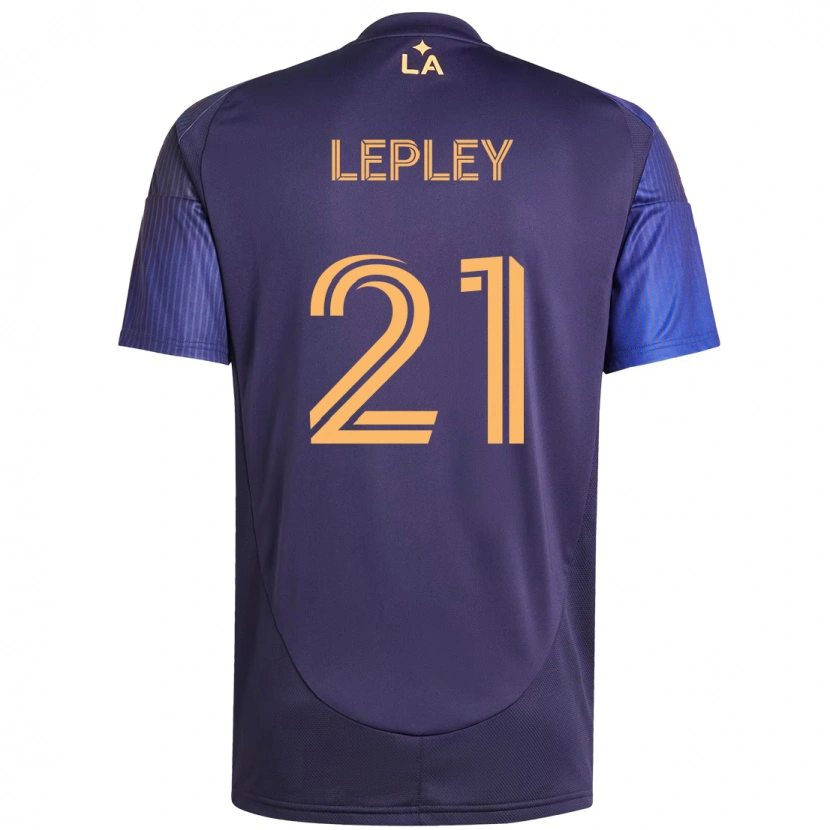 Danxen Donna Maglia Tucker Lepley #21 Viola Blu Kit Gara Away 2025/26 Maglietta
