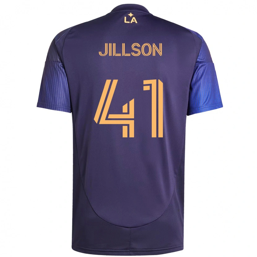 Danxen Donna Maglia Simon Jillson #41 Viola Blu Kit Gara Away 2025/26 Maglietta