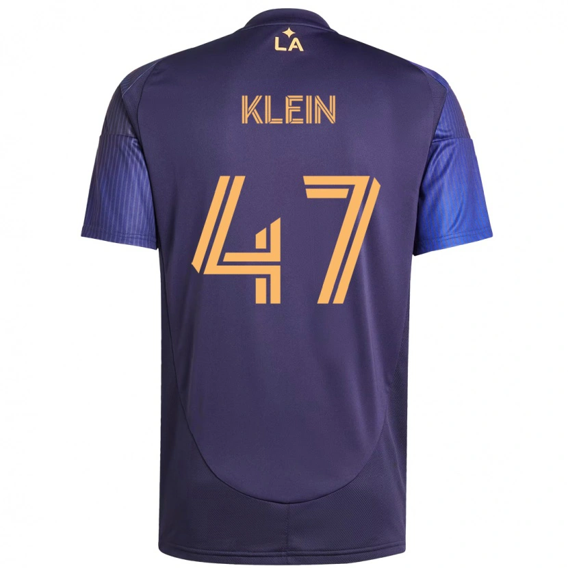 Danxen Donna Maglia Carson Klein #47 Viola Blu Kit Gara Away 2025/26 Maglietta