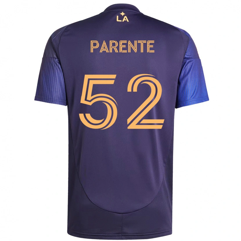 Danxen Donna Maglia Isaiah Parente #52 Viola Blu Kit Gara Away 2025/26 Maglietta