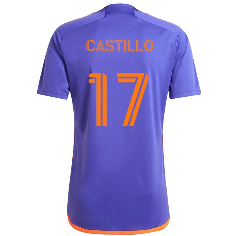 Danxen Donna Maglia Joyner Castillo #17 Viola Arancione Kit Gara Away 2025/26 Maglietta