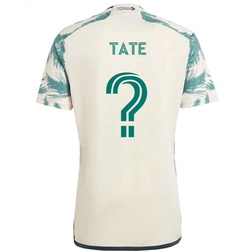Danxen Donna Maglia Hudson Tate #0 Beige Verde Kit Gara Away 2025/26 Maglietta