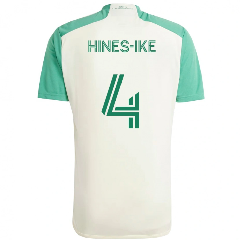 Danxen Donna Maglia Brendan Hines-Ike #4 Bianco Verde Kit Gara Away 2025/26 Maglietta