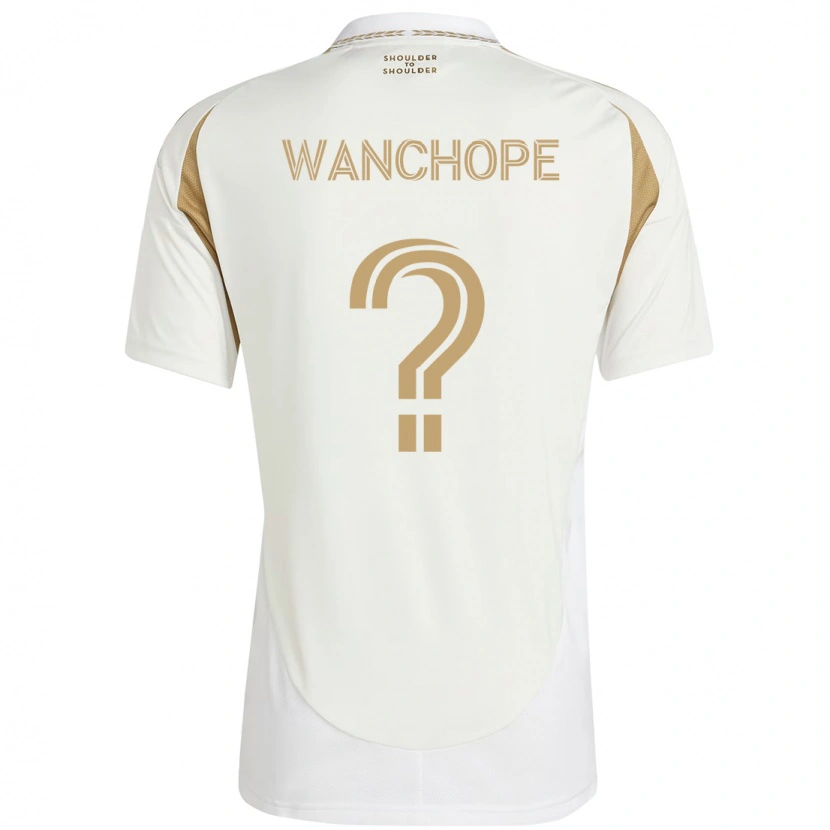 Danxen Donna Maglia Matías Wanchope #0 Bianco Marrone Kit Gara Away 2025/26 Maglietta