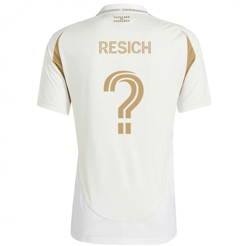 Danxen Donna Maglia Dempsey Resich #0 Bianco Marrone Kit Gara Away 2025/26 Maglietta