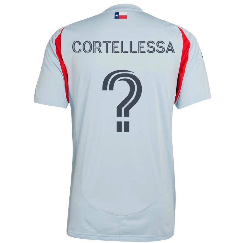 Danxen Donna Maglia Michael Cortellessa #0 Azzurro Chiaro Rosso Kit Gara Away 2025/26 Maglietta