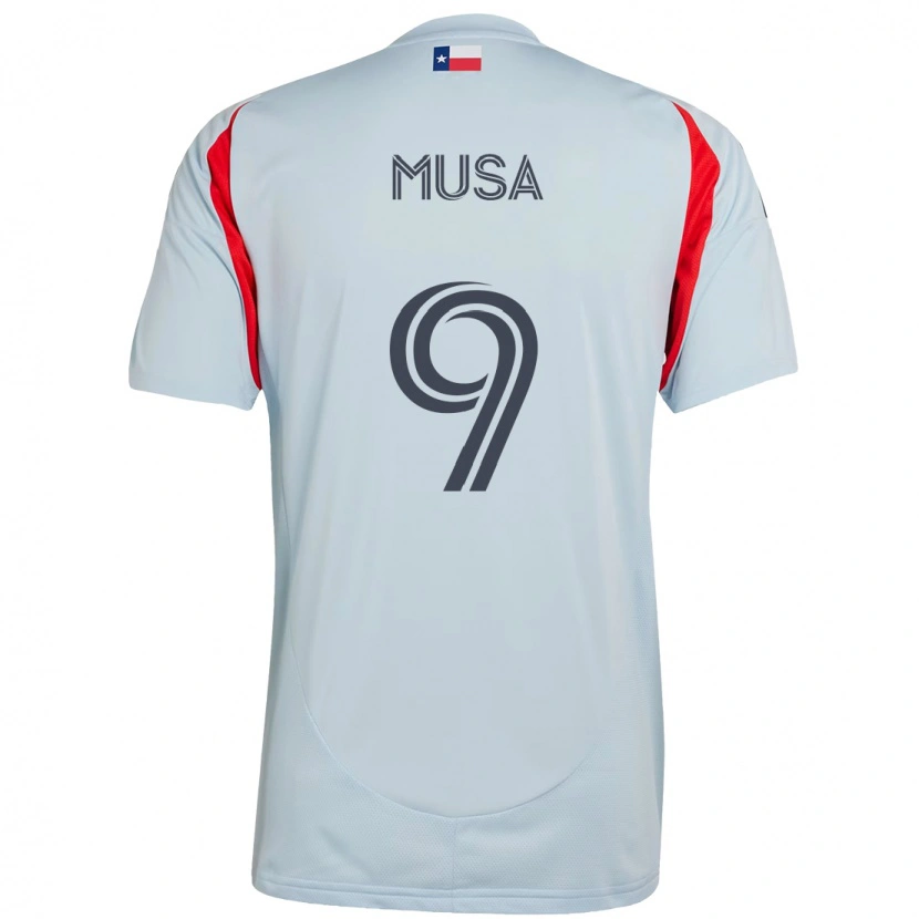 Danxen Donna Maglia Petar Musa #9 Azzurro Chiaro Rosso Kit Gara Away 2025/26 Maglietta