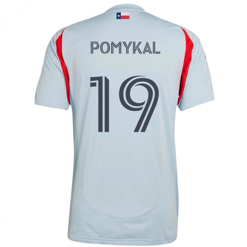 Danxen Donna Maglia Paxton Pomykal #19 Azzurro Chiaro Rosso Kit Gara Away 2025/26 Maglietta