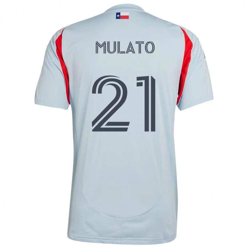 Danxen Donna Maglia José Mulato #21 Azzurro Chiaro Rosso Kit Gara Away 2025/26 Maglietta
