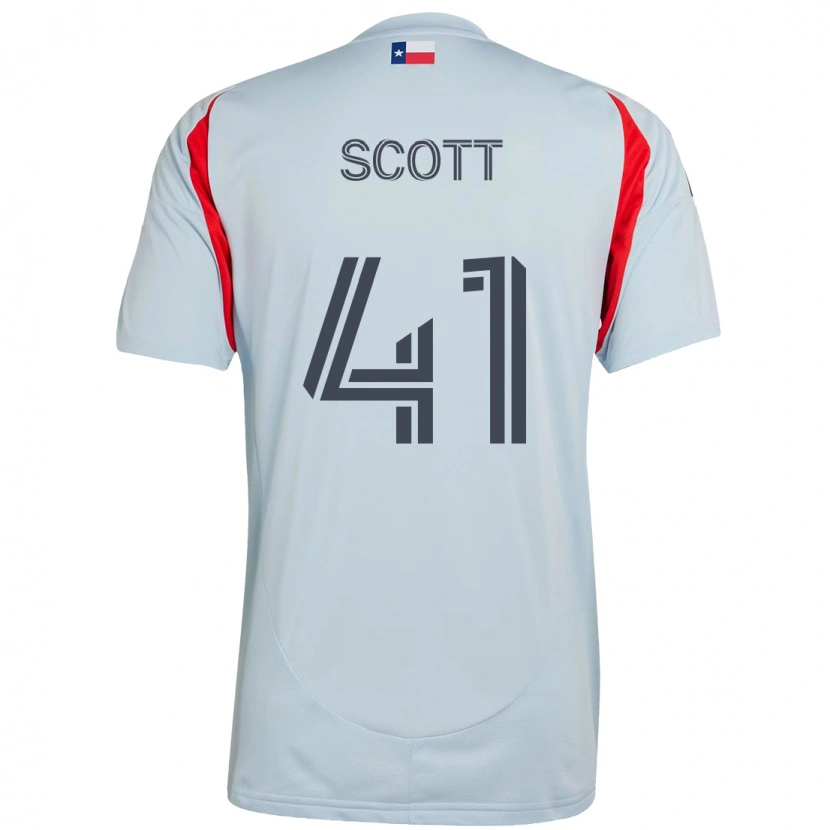 Danxen Donna Maglia Tarik Scott #41 Azzurro Chiaro Rosso Kit Gara Away 2025/26 Maglietta