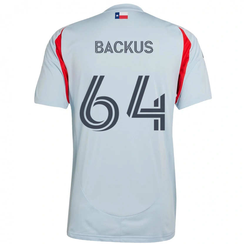 Danxen Donna Maglia Braeden Backus #64 Azzurro Chiaro Rosso Kit Gara Away 2025/26 Maglietta