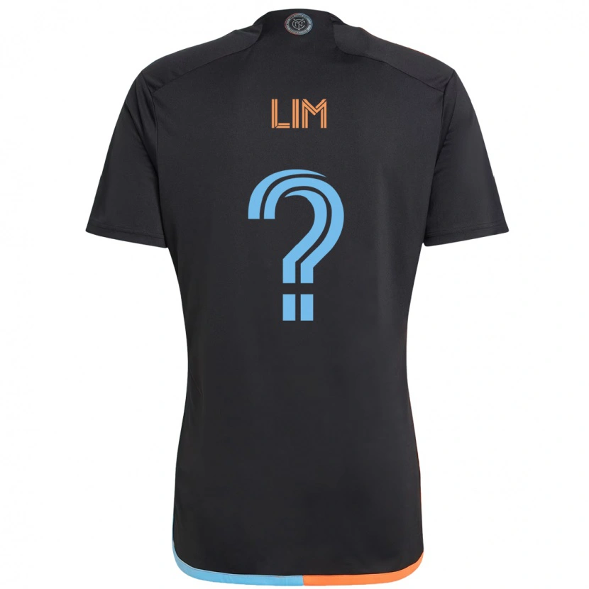 Danxen Donna Maglia Evan Lim #0 Nero Blu Arancione Kit Gara Away 2025/26 Maglietta