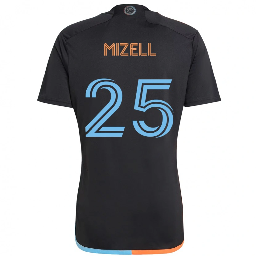 Danxen Donna Maglia Cody Mizell #25 Nero Blu Arancione Kit Gara Away 2025/26 Maglietta