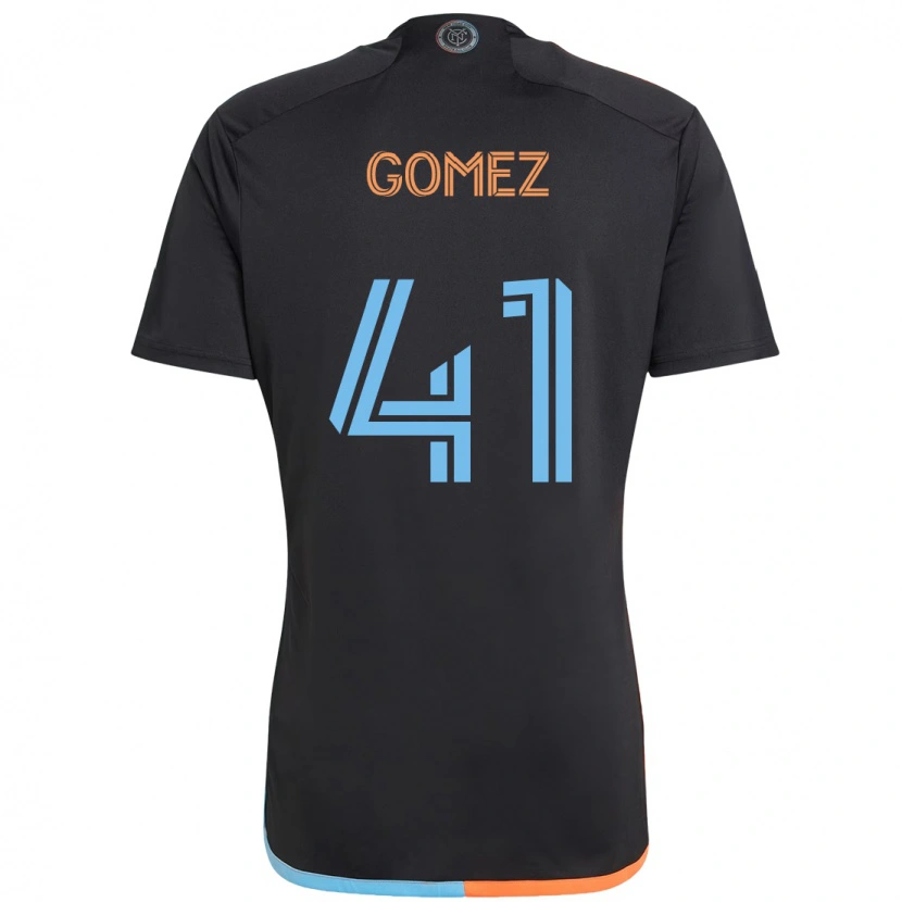 Danxen Donna Maglia Julián Gómez #41 Nero Blu Arancione Kit Gara Away 2025/26 Maglietta
