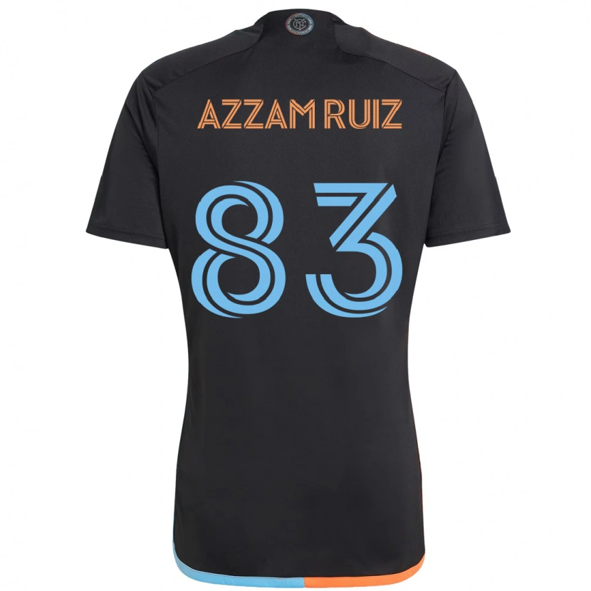 Danxen Donna Maglia Camil Azzam Ruiz #83 Nero Blu Arancione Kit Gara Away 2025/26 Maglietta