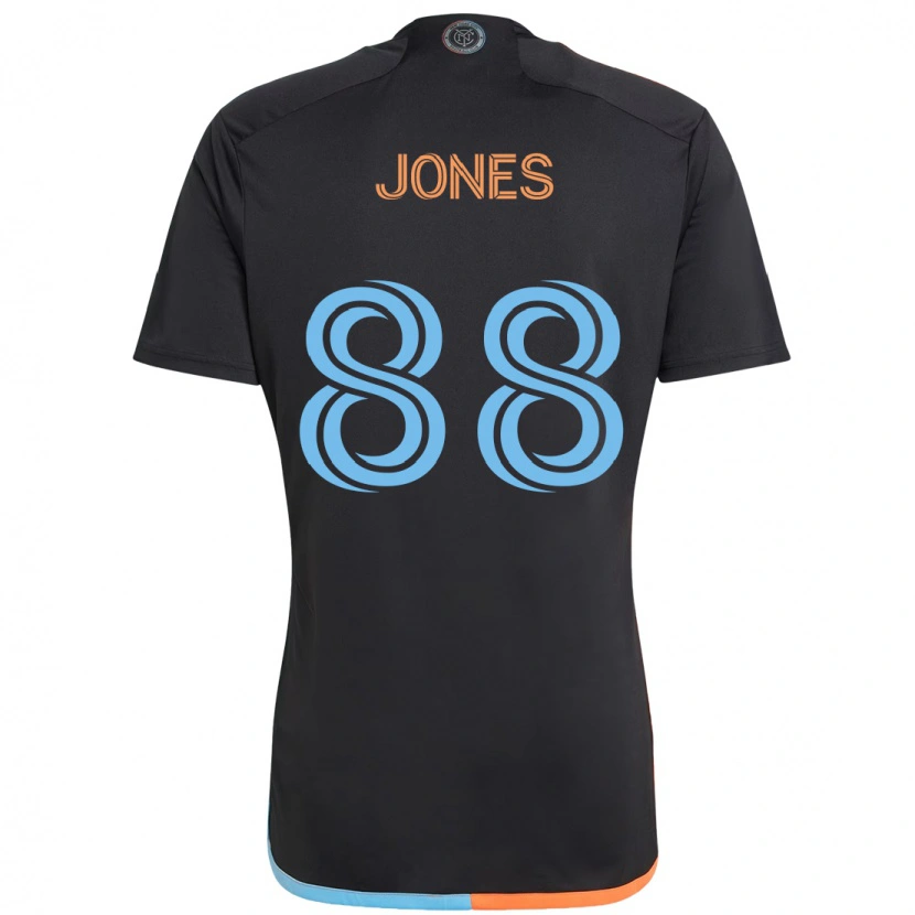 Danxen Donna Maglia Malachi Jones #88 Nero Blu Arancione Kit Gara Away 2025/26 Maglietta