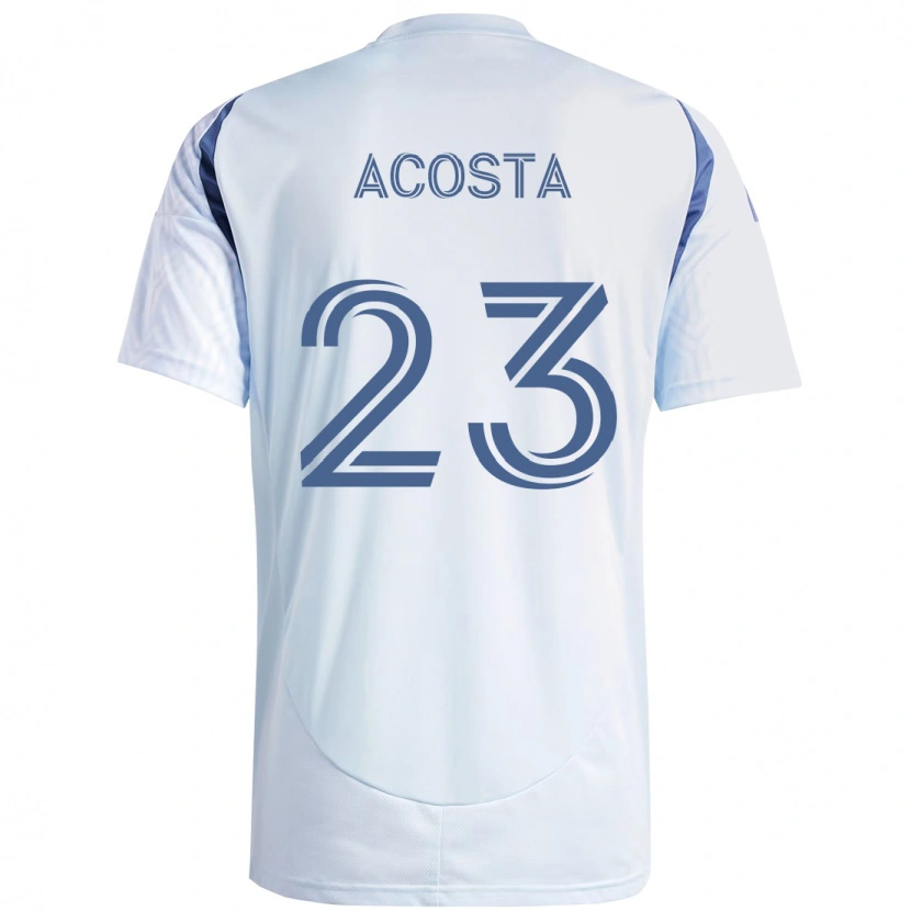 Danxen Donna Maglia Kellyn Acosta #23 Azzurro Cielo Chiaro Blu Kit Gara Away 2025/26 Maglietta