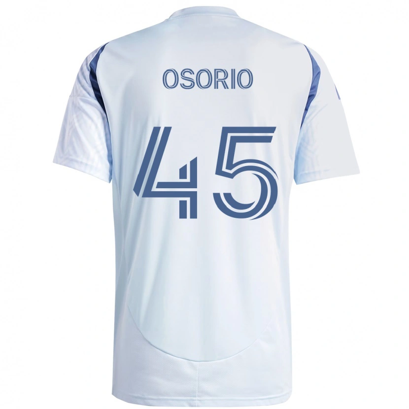Danxen Donna Maglia Harold Osorio #45 Azzurro Cielo Chiaro Blu Kit Gara Away 2025/26 Maglietta