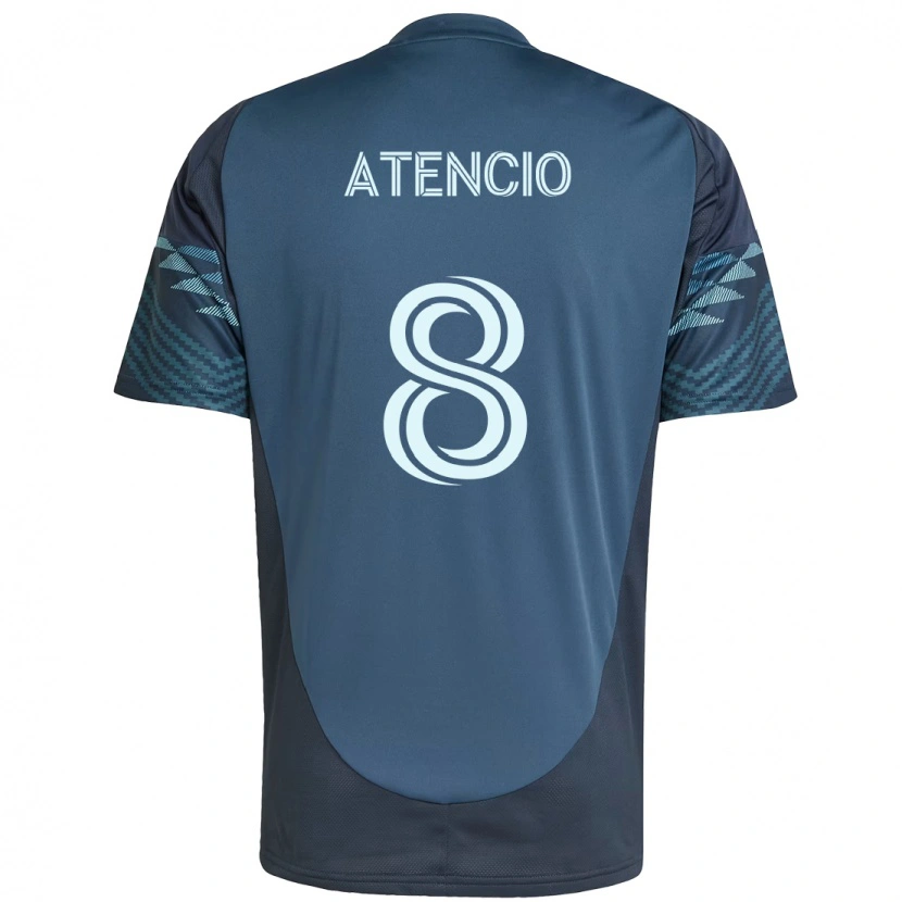 Danxen Donna Maglia Josh Atencio #8 Azzurro Chiaro Kit Gara Away 2025/26 Maglietta