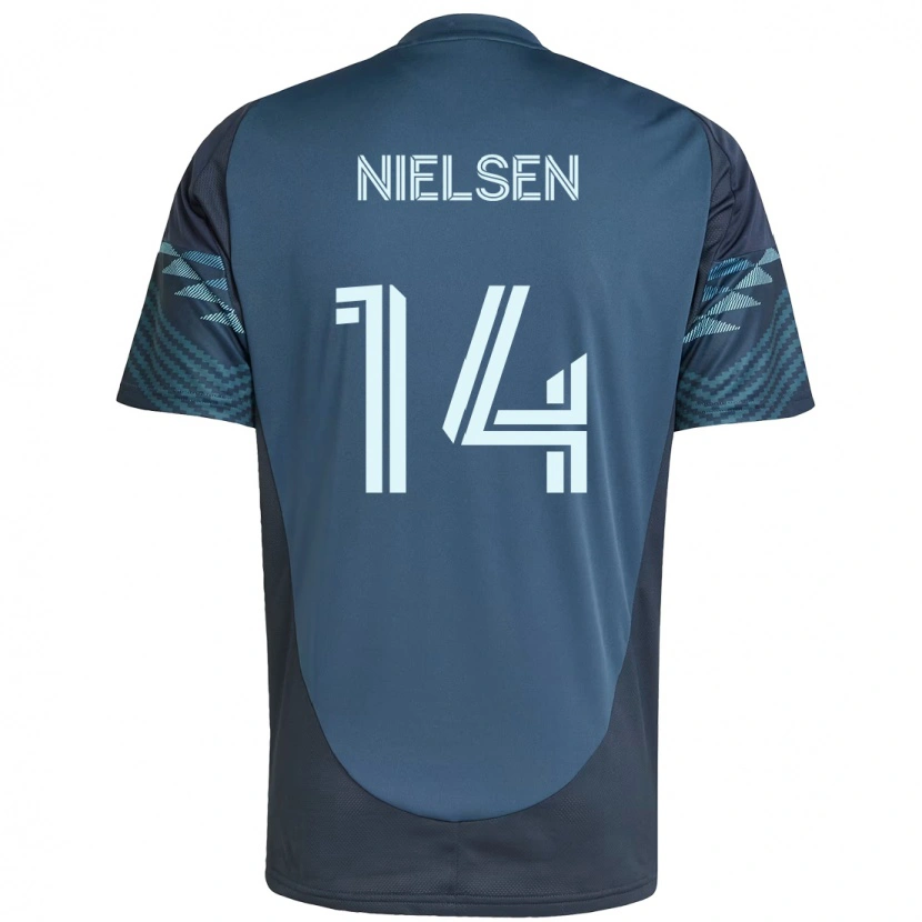 Danxen Donna Maglia Taylor Nielsen #14 Azzurro Chiaro Kit Gara Away 2025/26 Maglietta