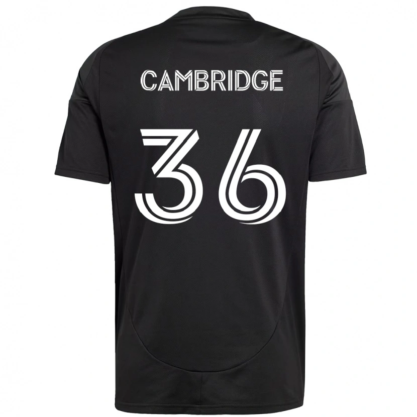 Danxen Donna Maglia Brandon Cambridge #36 Nero Bianco Kit Gara Away 2025/26 Maglietta