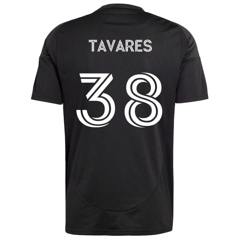 Danxen Donna Maglia Iuri Tavares #38 Nero Bianco Kit Gara Away 2025/26 Maglietta