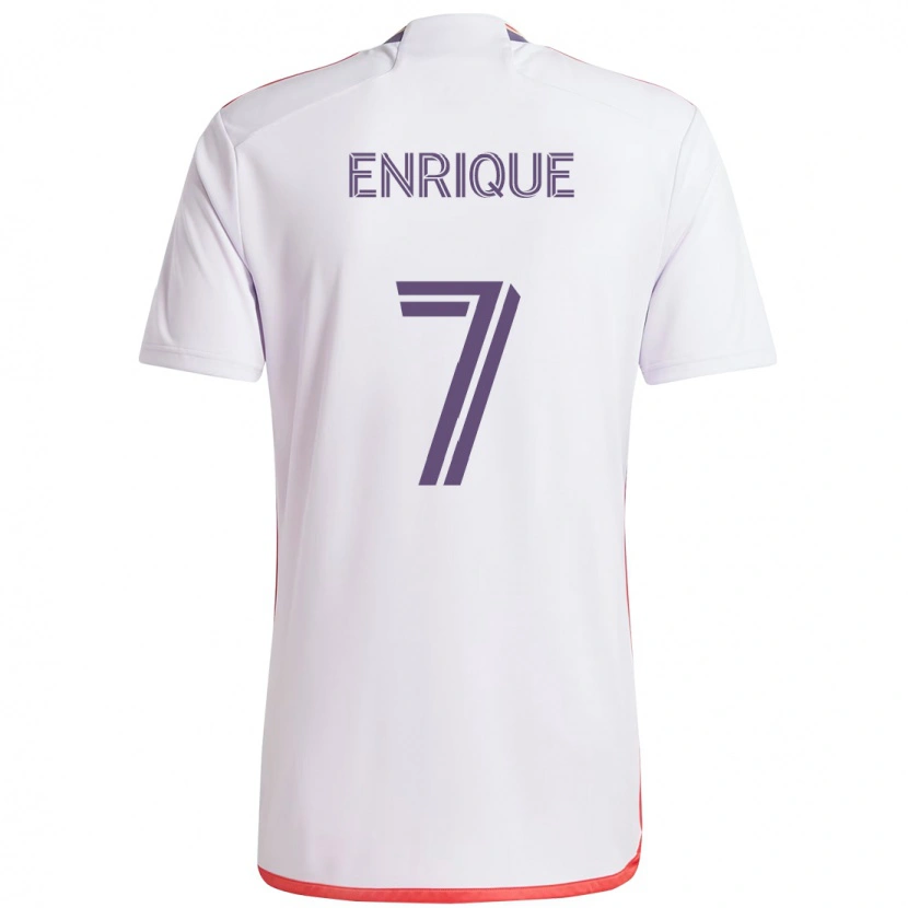 Danxen Donna Maglia Ramiro Enrique #7 Bianco Viola Kit Gara Away 2025/26 Maglietta