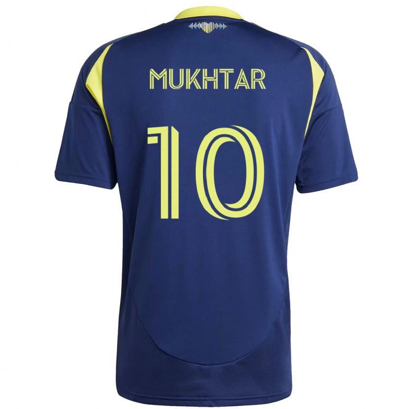 Danxen Donna Maglia Hany Mukhtar #10 Blu Navy Giallo Kit Gara Away 2025/26 Maglietta