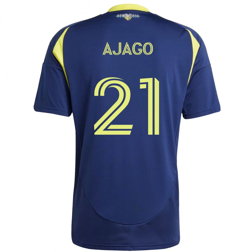 Danxen Donna Maglia Forster Ajago #21 Blu Navy Giallo Kit Gara Away 2025/26 Maglietta