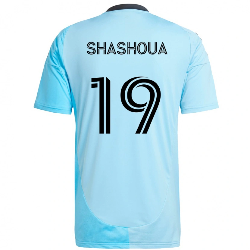 Danxen Donna Maglia Sam Shashoua #19 Azzurro Cielo Kit Gara Away 2025/26 Maglietta